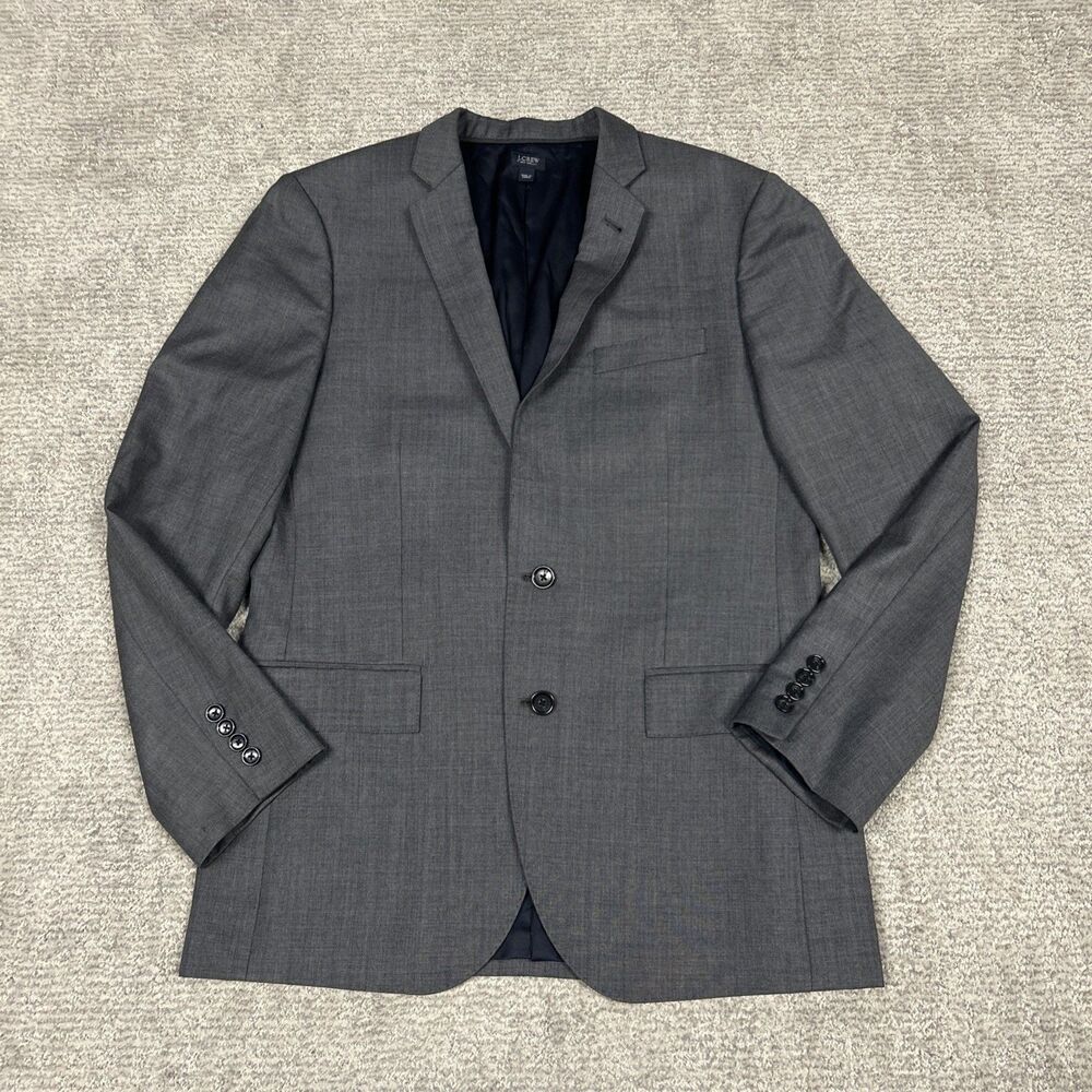 J Crew Jacket Mens 40R Gray Wool Ludlow Blazer Tollegno 1900 Sport Coat
